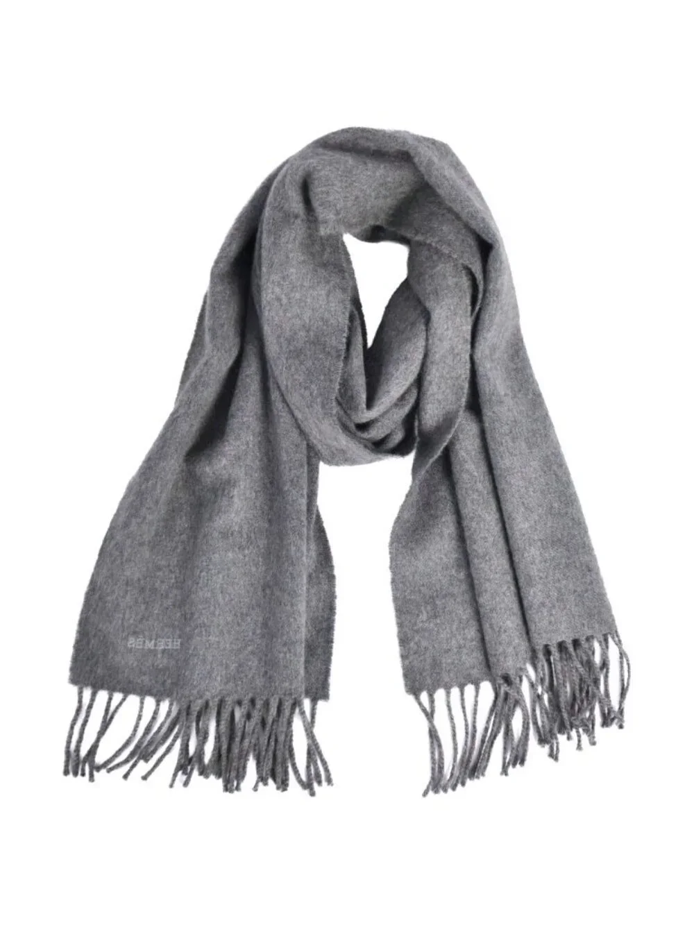 Hermes Scarf Shawl Fringe Cashmere